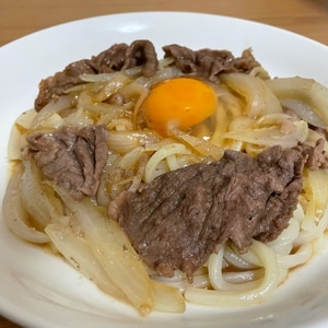 ぶっかけすき焼き肉うどん